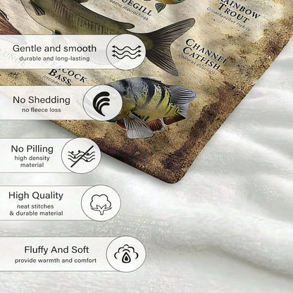 🎣Fishing Enthusiast's Blanket Gift