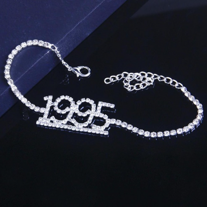 1985-2020 Birth Year Number Anklet