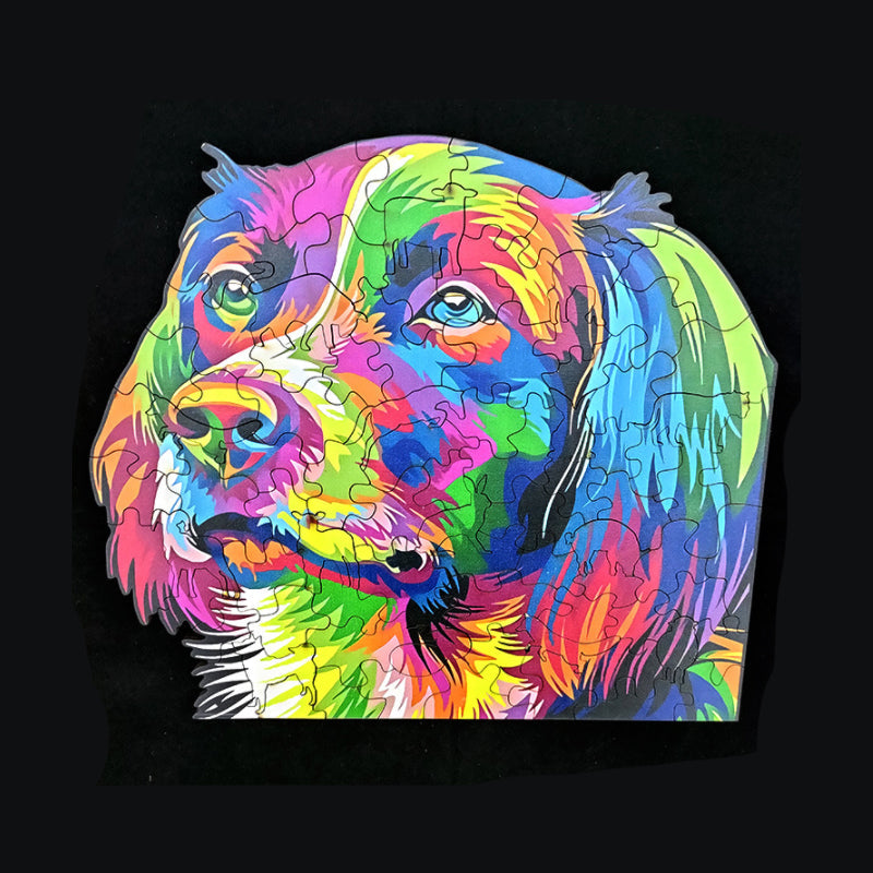 Wooden Golden Retriever Puzzle