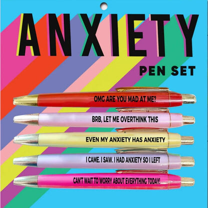 5pcs Multicolor Emotional funny pens